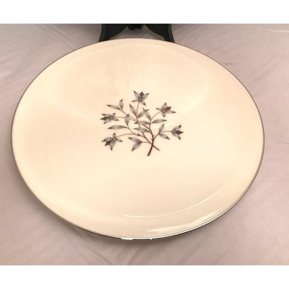 Lenox China Princess Pattern Pair 10.5" Dinner Plates X516 Platinum Band - Picture 3 of 8